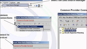 How to Connect to an Oracle Essbase Data Source using Smart View for Office Version 11.1.1.3
