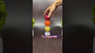 Reverse Beads in Glass – Soothing and Colorful 🎧✨ #asmr #satisfying #reverse