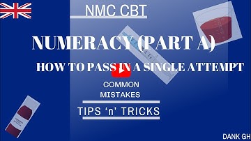 PASS CBT NUMERACY IN A SINGLE ATTEMPT: COMMON MISTAKES, TIPs