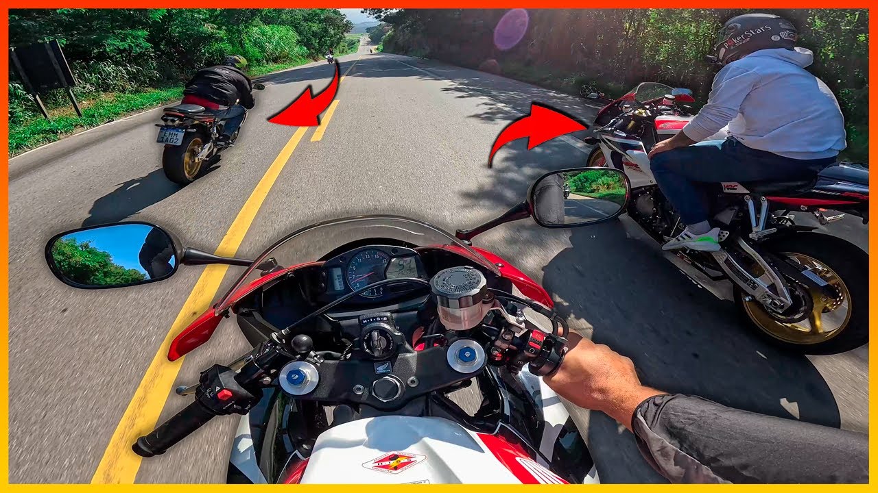 CBR 600RR VS CBR 1000RR - DEI TRABALHO PARA A CBR 1000RR NO ROLÊ PARA BUITUVA