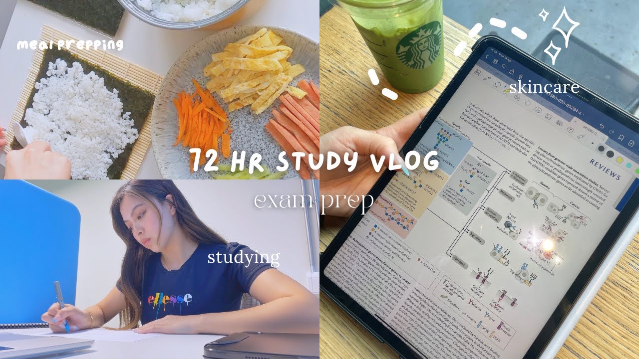 72hr-study-vlog-prep-for-biochem-exam-self-care-shopping-lots-of