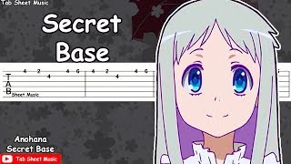 Anohana ED - Secret Base Guitar Tutorial