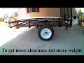 My 5 x 8 Carry On Lowes Trailer Axle Flip