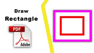 How to draw a rectangle on a pdf in Adobe Acrobat Pro DC 2022