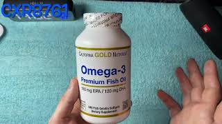 California Gold Nutrition, омега-3, рыбий жир премиального качества iHERB