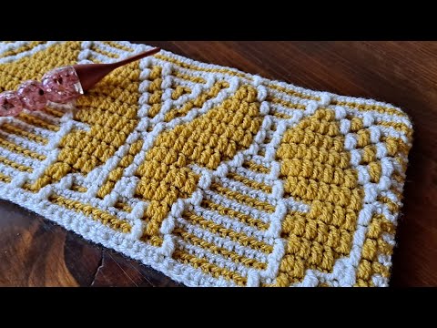 Butterfly Lane Mosaic Crochet Pattern 🦋 Chart 2 🦋 Multiple 24+4 - WORK Flat or In The Round