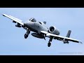 4k air defender 2023  usaf a10c thunderbolt ii landing jagel afb