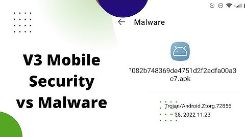 V3 Mobile Security vs Malware