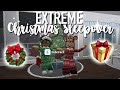 EXTREME CHRISTMAS SLEEPOVER! | Roblox Bloxburg | Arabellaa