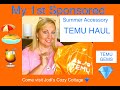 My First Temu Sponsored Summer  Accessory Haul/ Huge Temu Savings #temureview #temuhaul #temufinds