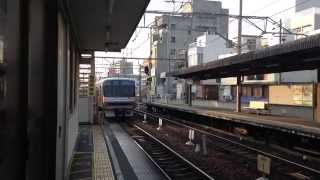 名鉄3300系(家康公四百年祭R編成)+3150系 3302F+3154F 東岡崎発車