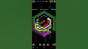 How To Solve Flow Free Hexes Courtyard Spin Level 81 11x11 Board Walk Through Solution Walkthrough