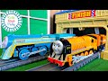 Thomas and Friends | Thomas Train TOMY VS Trackmaster Giant Motorized Race | Fun Toy Trains