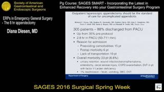 ERPs in Emergency General Surgery - The 8 hr appendectomy