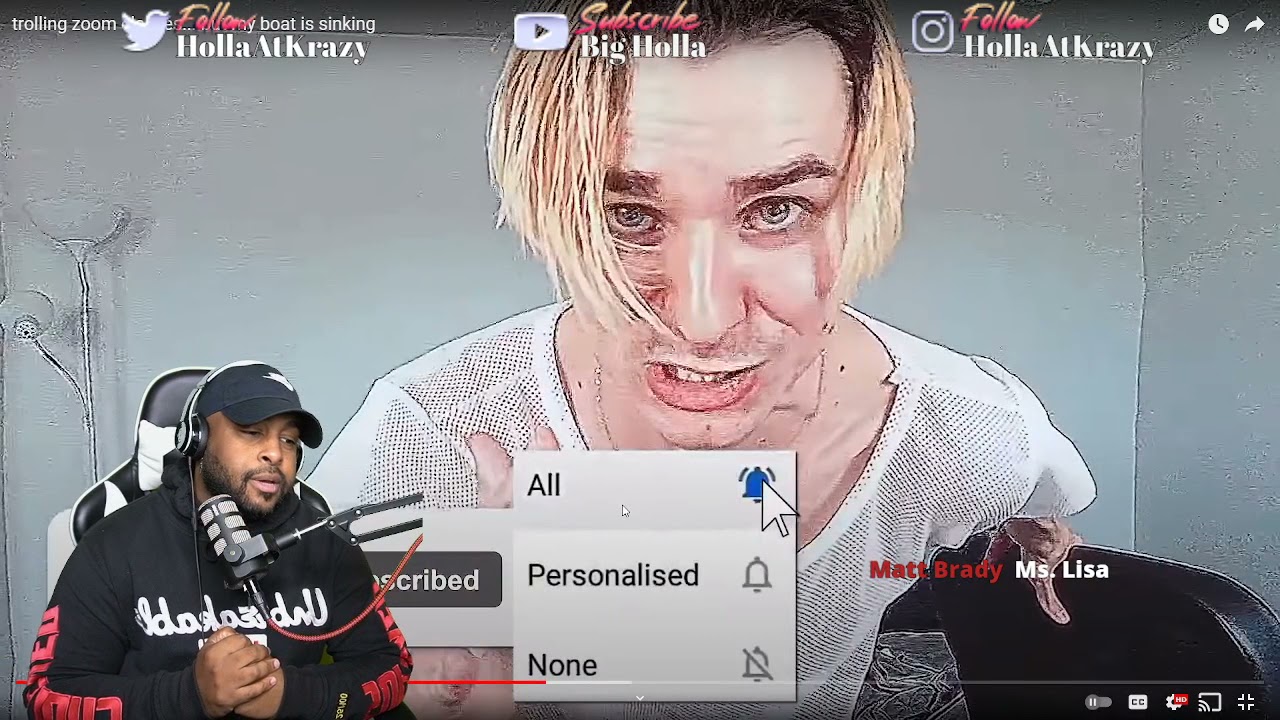 Big Holla reacts to LukeAFK: trolling zoom classes... but my boat is sinking