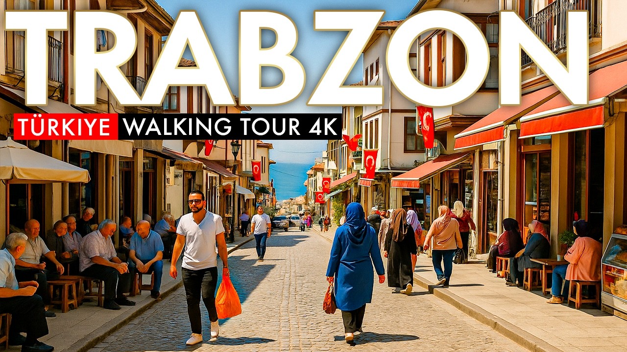 ТРАБЗОН, Турция 🇹🇷 Вдали от туристов, глубоко в культуре | Пешая прогулка 4K