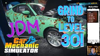 JDM Car Mechanic Simulator 18 - How to get to level 30! Body repair, Welder Fastest XP method S01E01