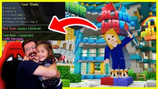 Kızım Esra ile En Büyük Bedrock Sunucusunda 1. Olduk! (Minecraft)