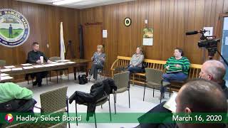 Select Board, March 16, 2020