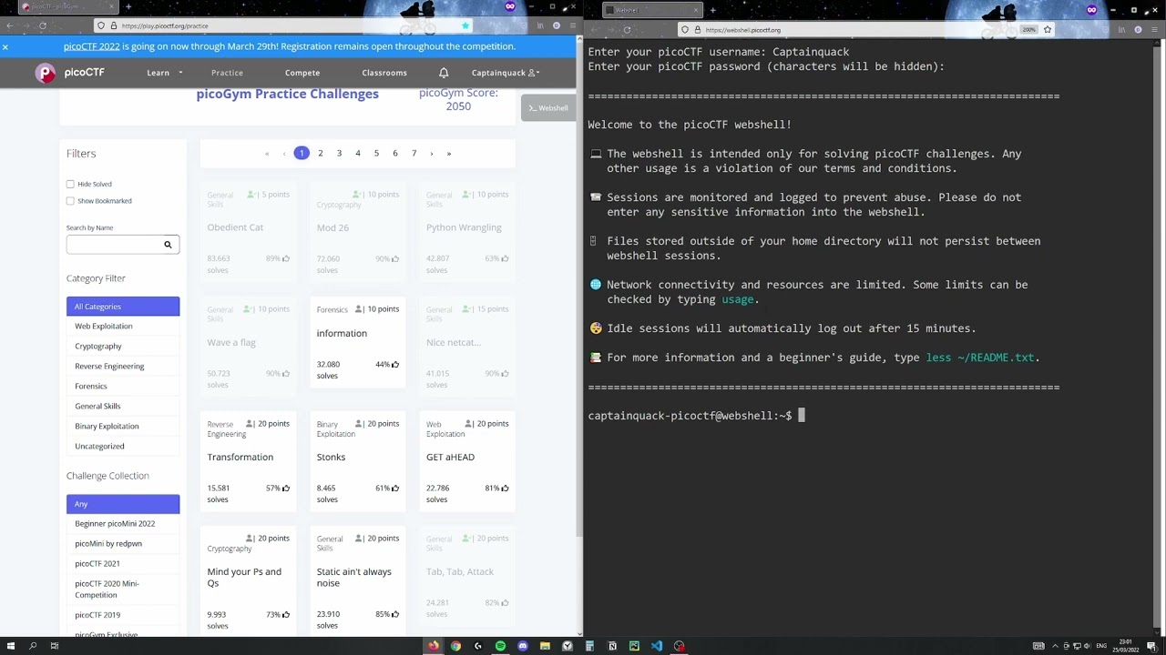 PicoCTF Obedient Cat Tutorial
