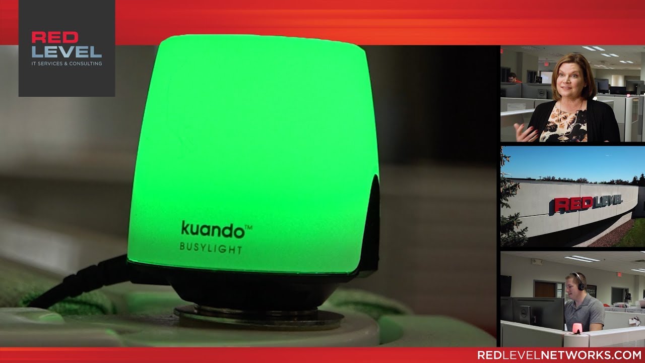 færdig Sandet Ombord Red Level: The Kuando Busylight - a do not disturb light for busy  workplaces - YouTube