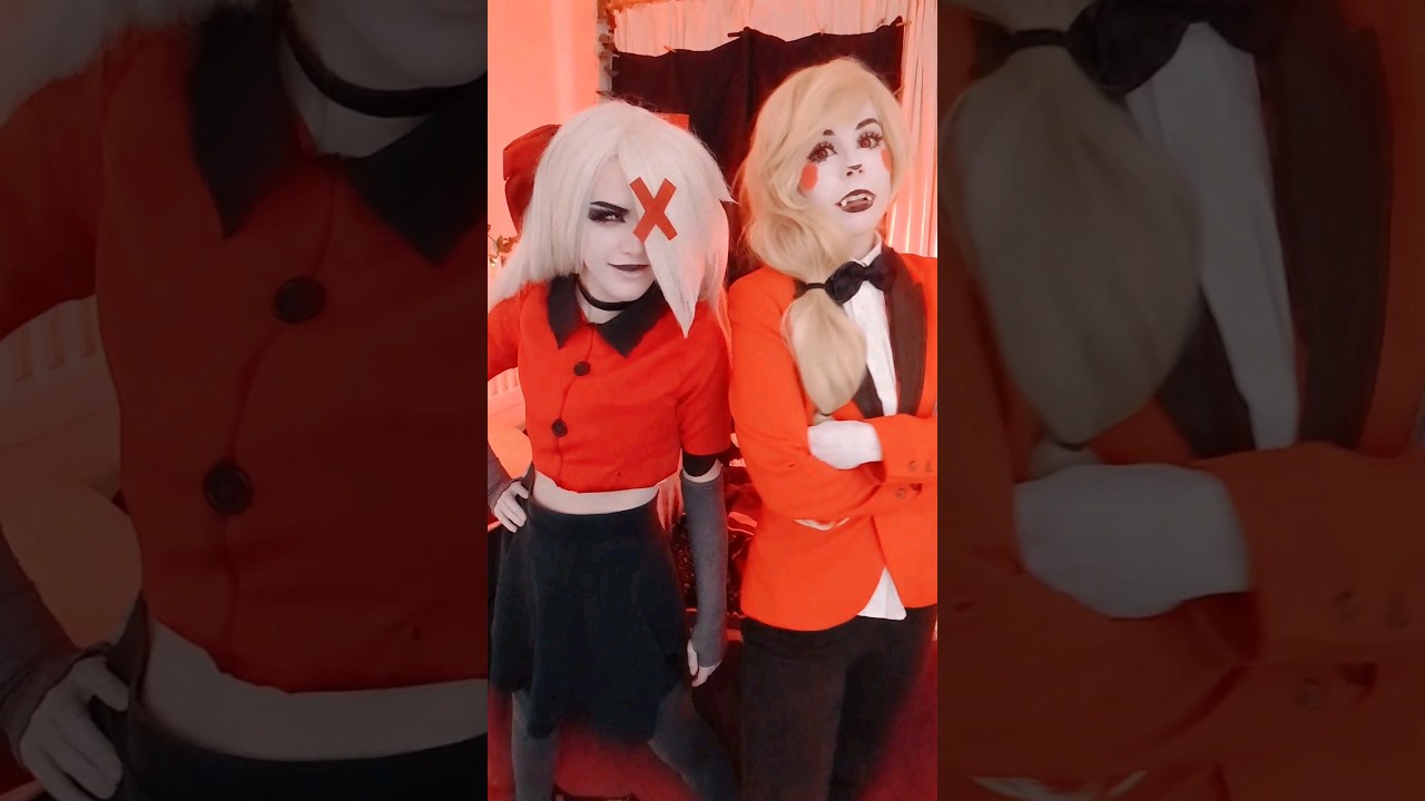 HAZBIN HOTEL COSPLAY CHARLIE MORNINGSTAR VAGGIE TRANSITION! #hazbinhotel #cosplay #cosplaygirl