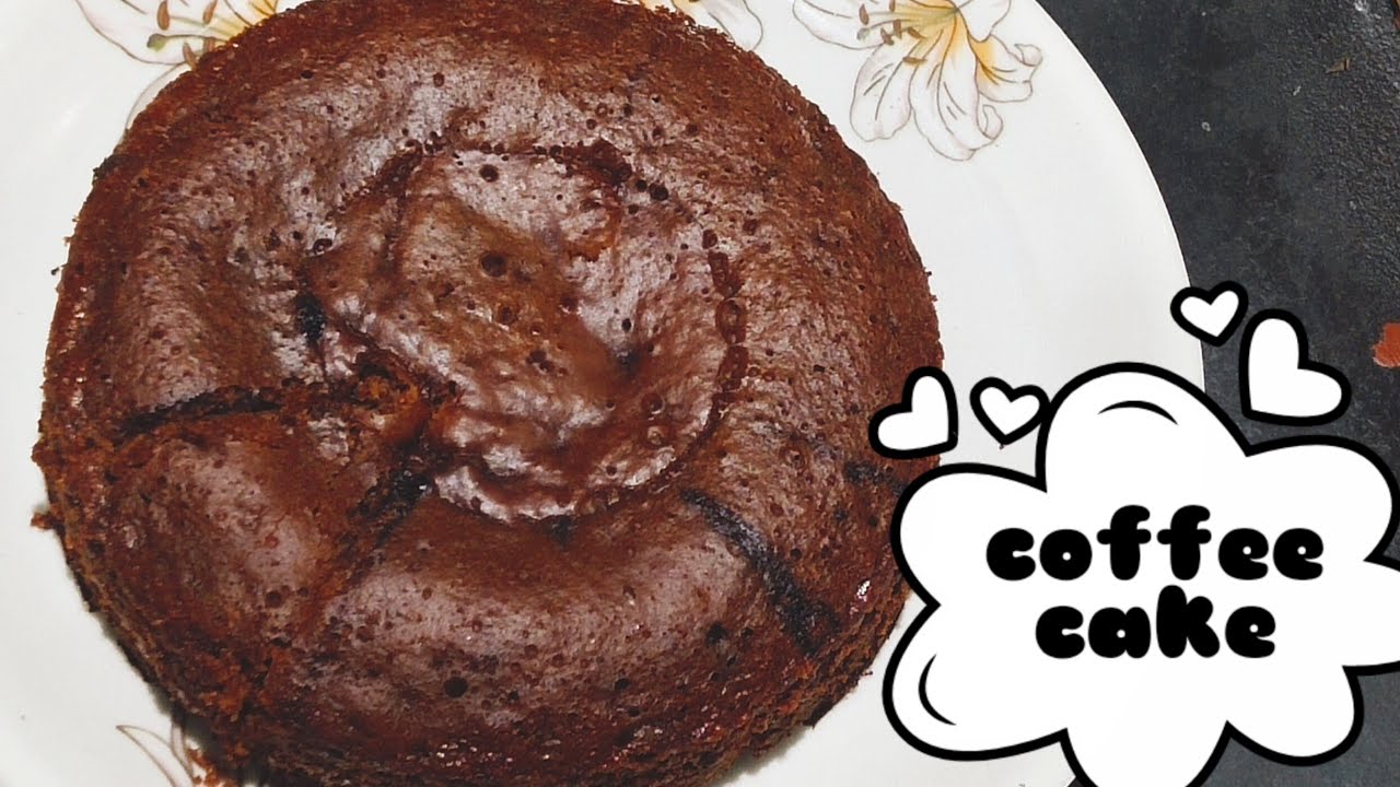 spongy coffee cake in kadai/COFFEE CAKE/without egg,cocoa powder,butter