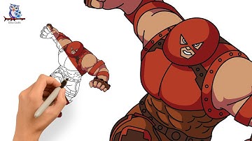 How to Draw Juggernaut from X-Men - Step by Step