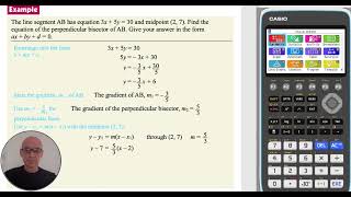 Equations of Perpendicular Bisectors