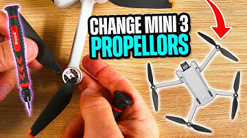 How to change propellors on Dji mini 3 Pro - quick easy guide - propellor checks and tips