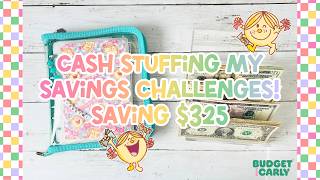 Cash Stuffing Savings Challenges! Saving $325 with Year Long & Short Term Challenges Guide