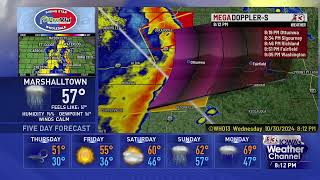 WHO-DT 13.4 Des Moines Iowa's Weather Channel Severe Weather Coverage October 30, 2024