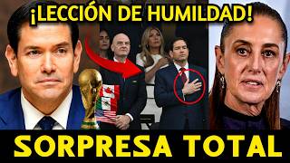 EN SU CARA!! MARCO RUBIO APARECE EN EL MUNDIAL Y...EDUCA A SHEINBAUM!! MUNDIAL EN USA
