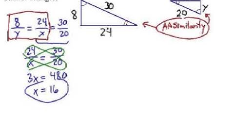 Similar Triangles: Finding the Missing Parts