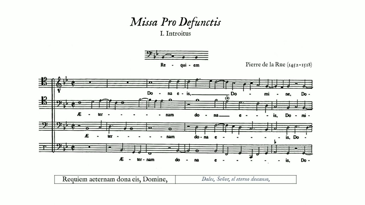 Pierre de la Rue: Missa Pro Defunctis (Requiem) - I. Introitus (Diabolus in Musica, Antoine Guerber)