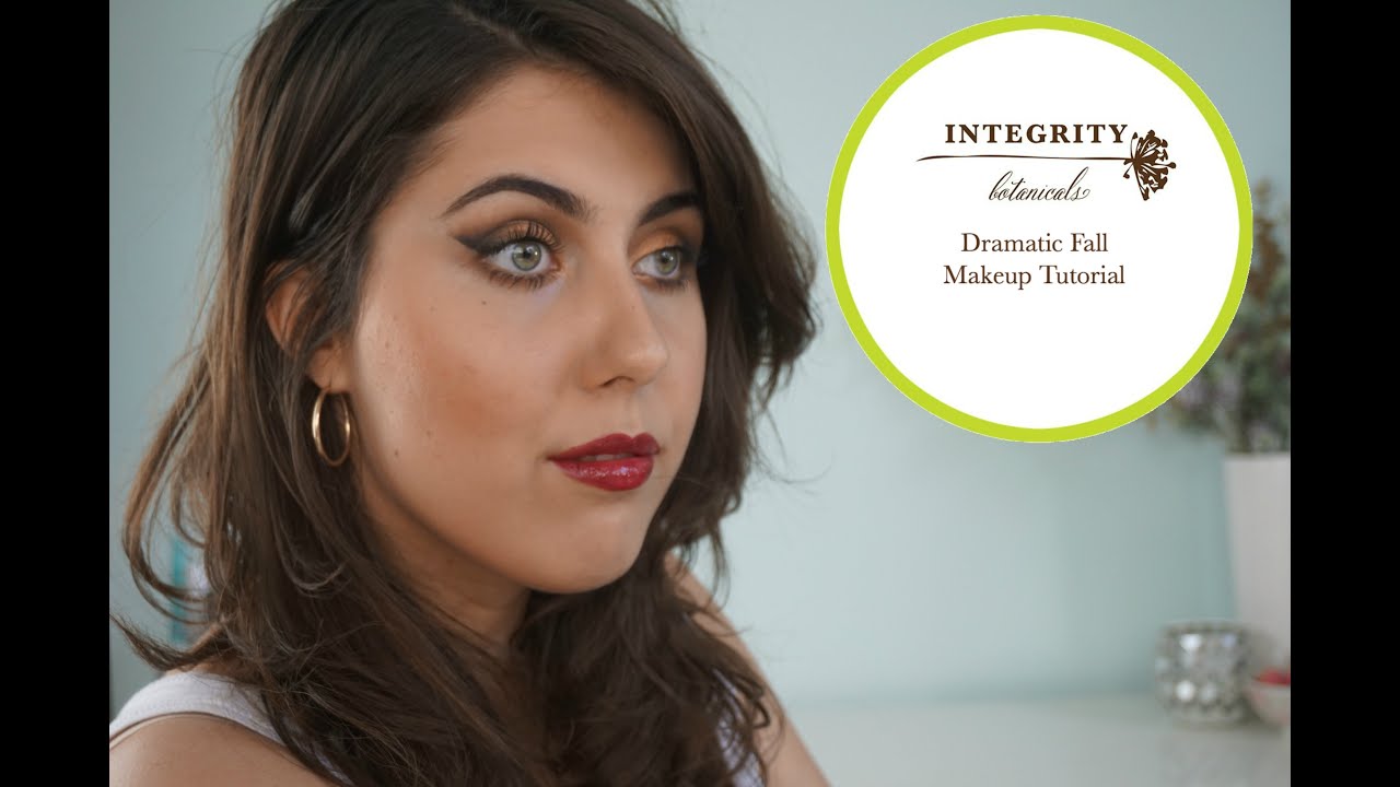 DRAMATIC FALL MAKEUP TUTORIAL | Integrity Botanicals - YouTube
