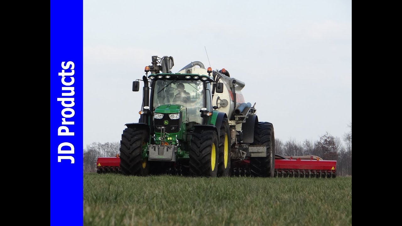 John Deere 6150R/Mest Injecteren/Slurry injection/Gülle ausbringen/van Spijkeren/Doornspijk/Kaweco