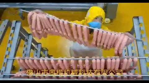 a complete sausage making machine line