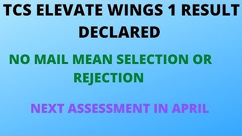 TCS ELEVATE WINGS1 | RESULT OUT | DCA JAN 21