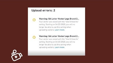Your vector was saved with the use artboards setting | Upload Error Shutterstock