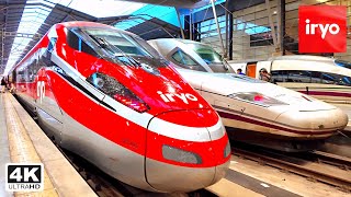 Riding on IRYO Fast High Speed Train  Travel Tour [4K 60FPS] Spain Railway Journey