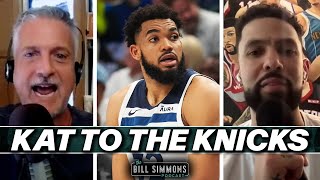 Thumbnail for A Shocking Knicks/Wolves Trade Could Make or Break Karl-Anthony Towns | The Bill Simmons Podcast