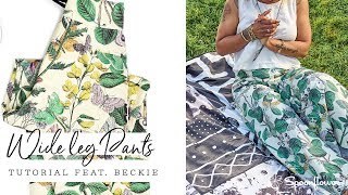 パンツ Botanical Pattern Pleats Easy Pants パンツ Botanical Pattern Pleats Easy Pants botanical pattern