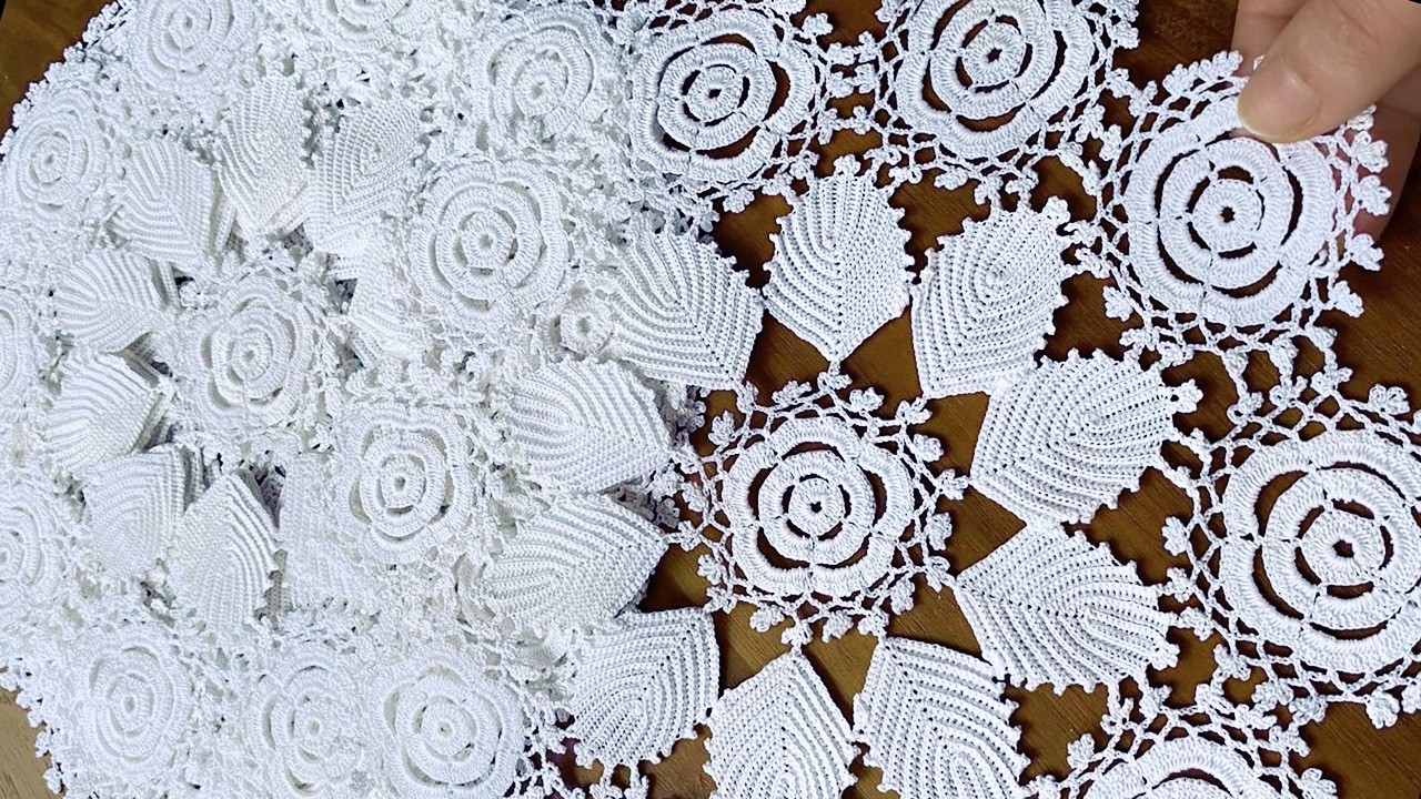 SUPRiSE❕ Nobody has Crocheted it Yet✨ Full Tutorial Crochet Tablecloth 🧶 New Crochet