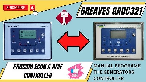 procom ECON Controller and Greaves GADC Controllers Programe guide