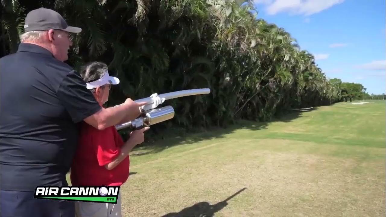 How Far Does The GTS Air Cannon Shoot A Golf Ball? - YouTube