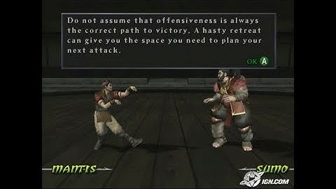 Mortal Kombat: Deception GameCube Gameplay - Training in