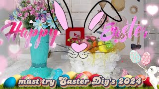 EASY EASTER HOME DECOR ●DIY IDEAS●BUDGET FRIENDLY🐰🪺●DOLLAR TREE CRAFTING.