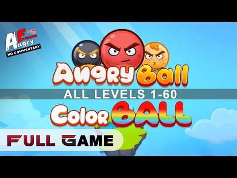 😡Angry Ball (Color Ball) - FULL GAME (all levels 1-60) / Gameplay Walkthrough