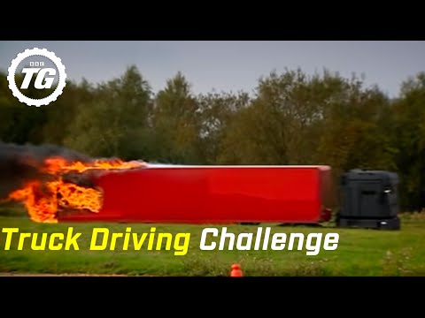 Truck Driving Challenge Part 2 - Alpine Course Race - Top Gear - BBC